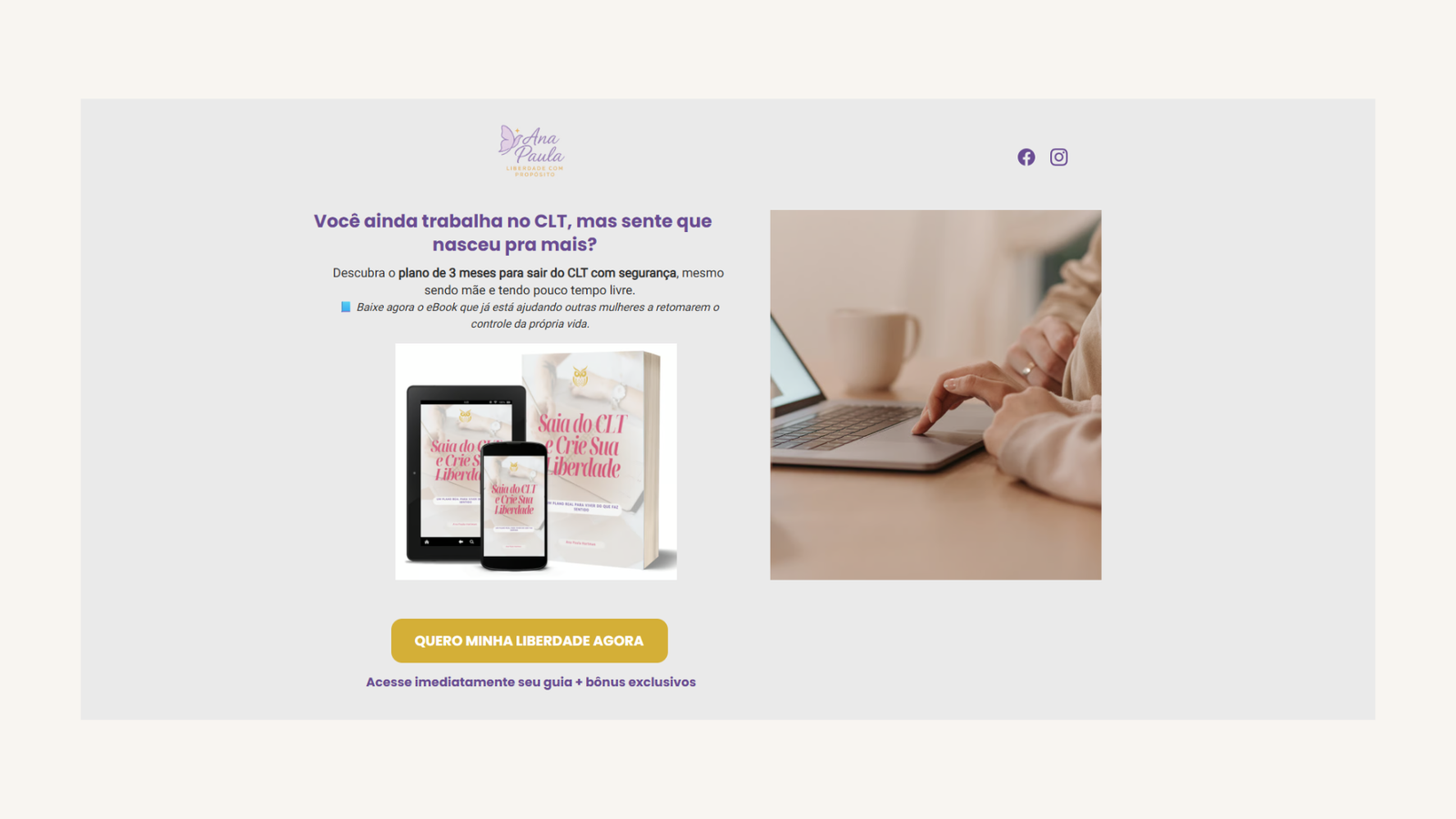 Hero landing page